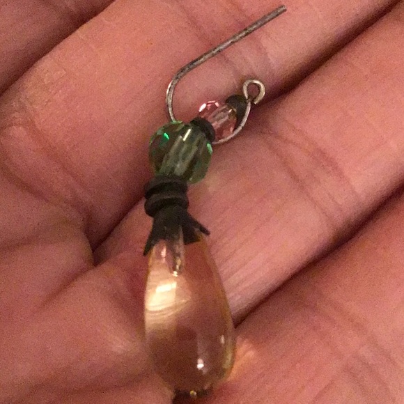 Vintage Glass vintage Bundle single pierced earrings stones beads (3) - Picture 3 of 6